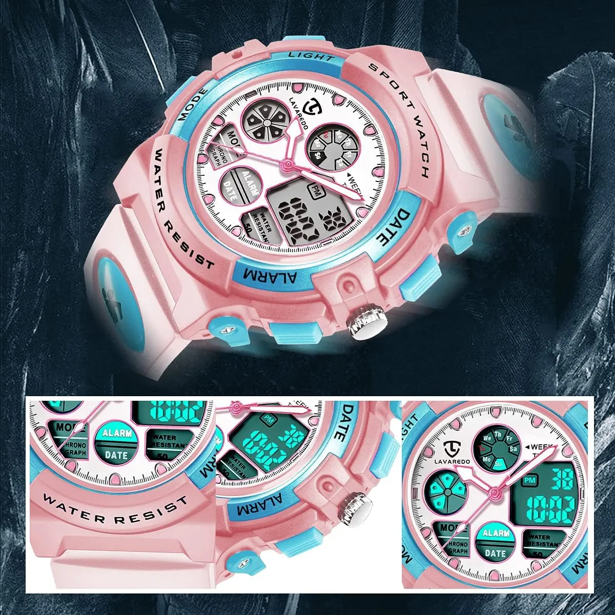 Kids Watch for Boys and Girls Ages 5-15, Analog Digital Waterproof With Alarm Clock Stopwatch, Birthday and Christmas Gifts