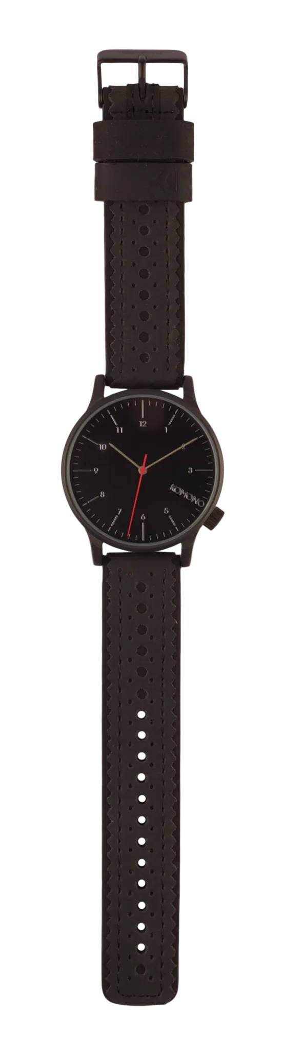 Komono Winston Brogue Jet Black Watch