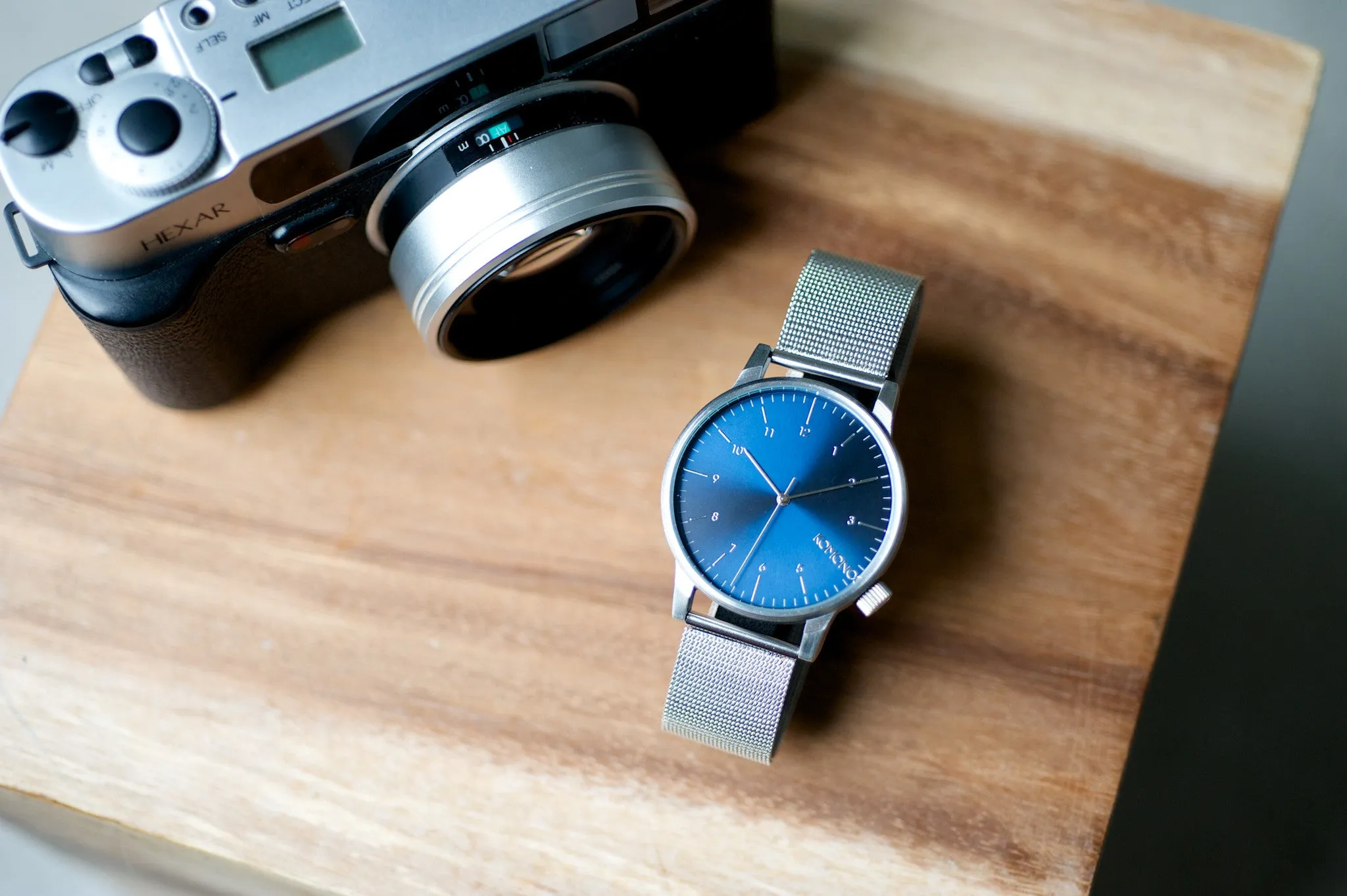 Komono Winston Royale Watch - Silver & Blue