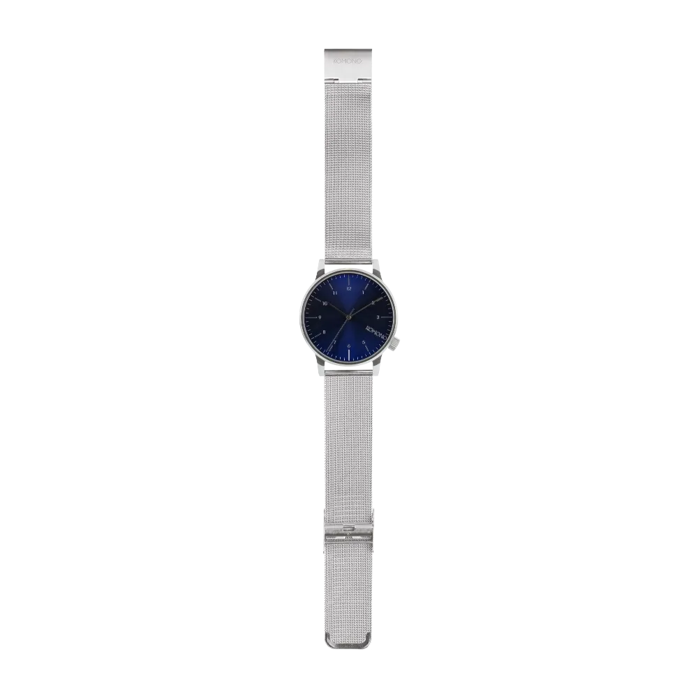 Komono Winston Royale Watch - Silver & Blue