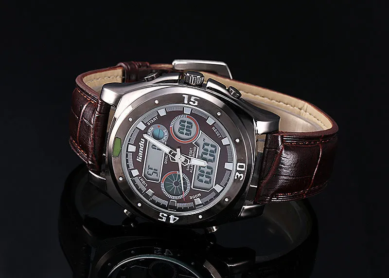 LIANDU Watches Relogio Masculino Car-Styling Watch Digital LED Men Top Brand Luxury Chronograph Barcelona Sports Running Relogio