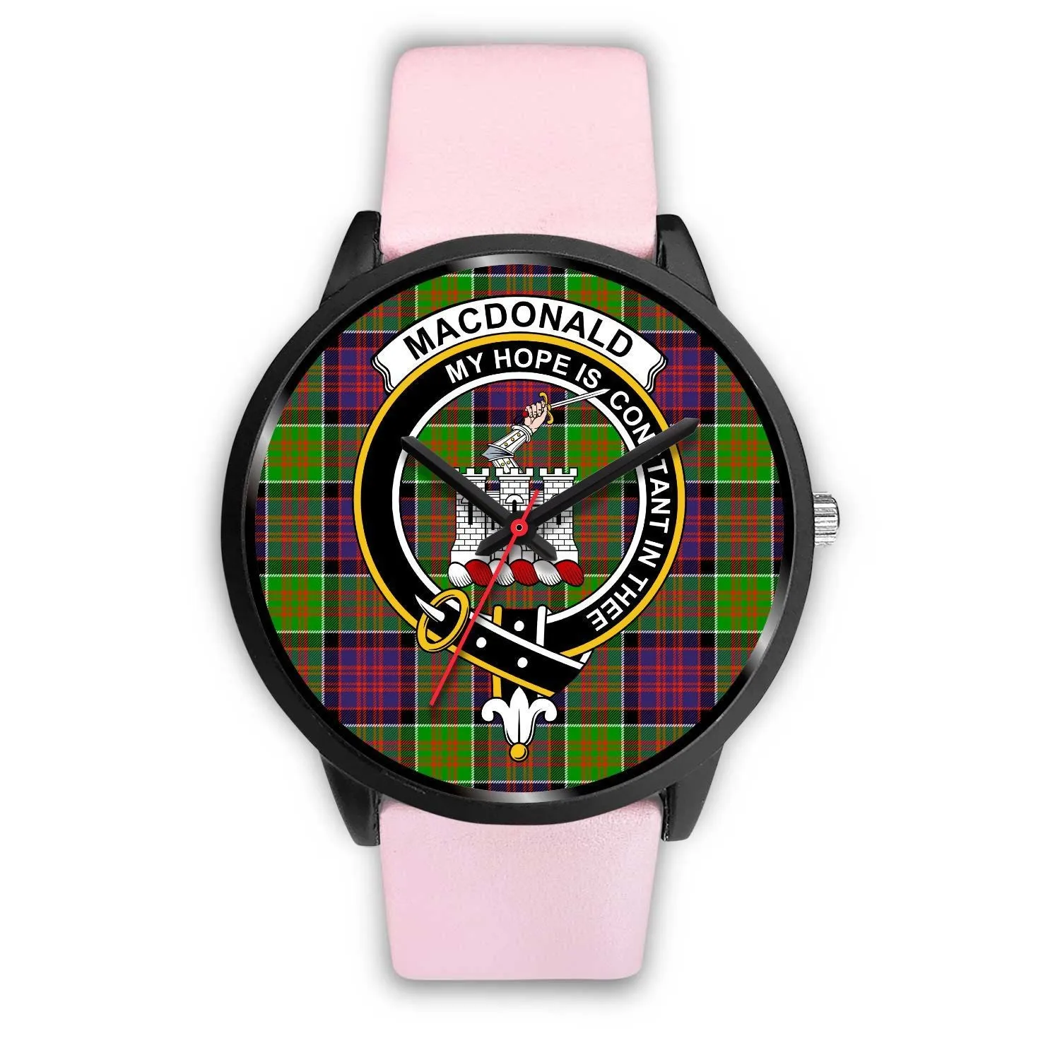 MacDonald Of Clan Ranald Clan Badge Tartan Black Watch