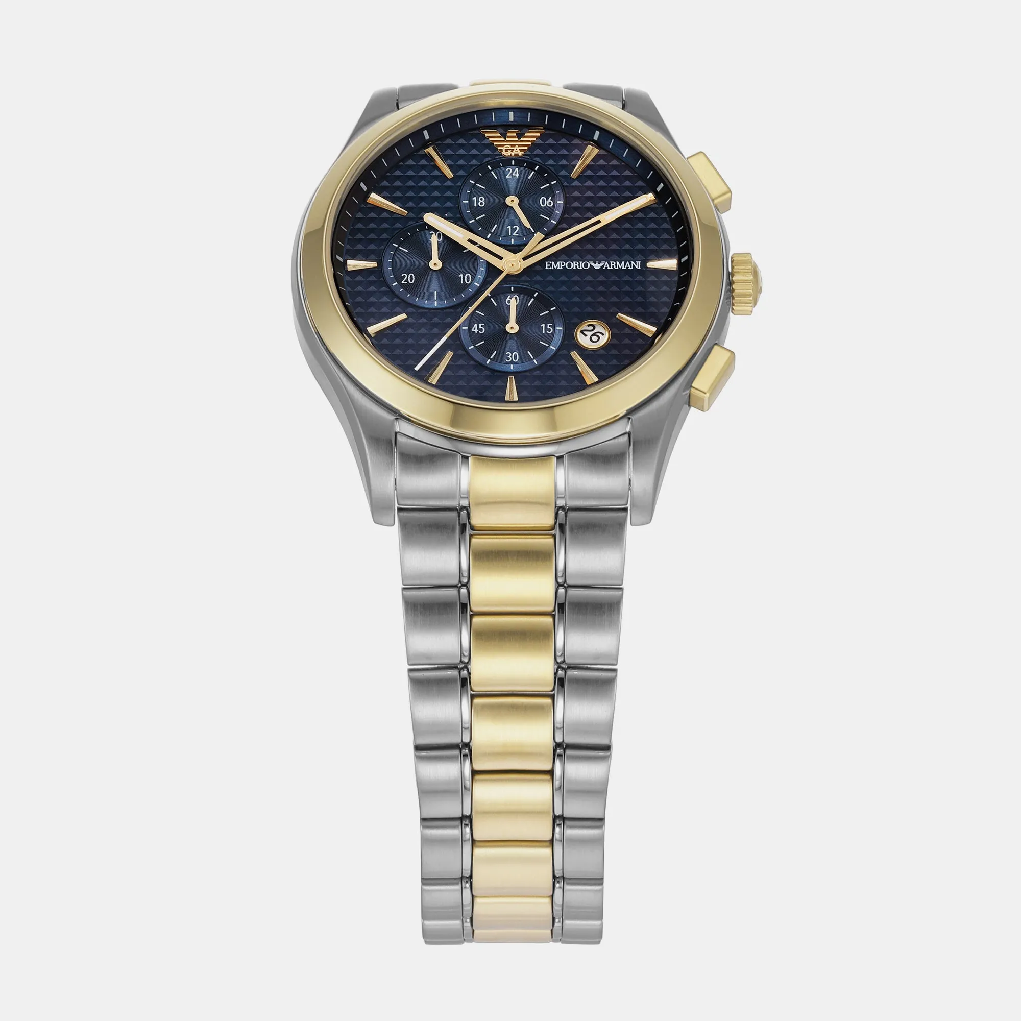 Men's Black Chronograph Stainless Steel Watch AR11579
