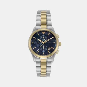 Men's Black Chronograph Stainless Steel Watch AR11579