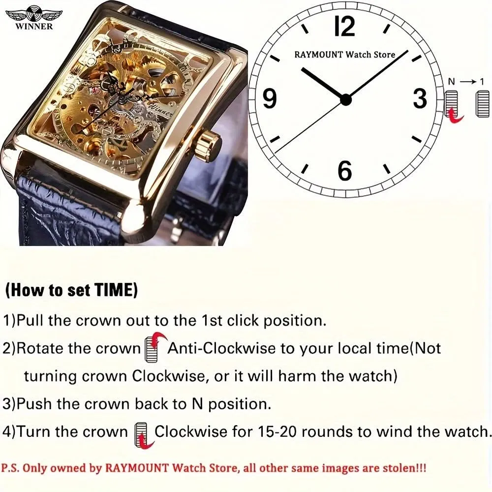 Men’s Luxury Skeleton Mechanical Watch