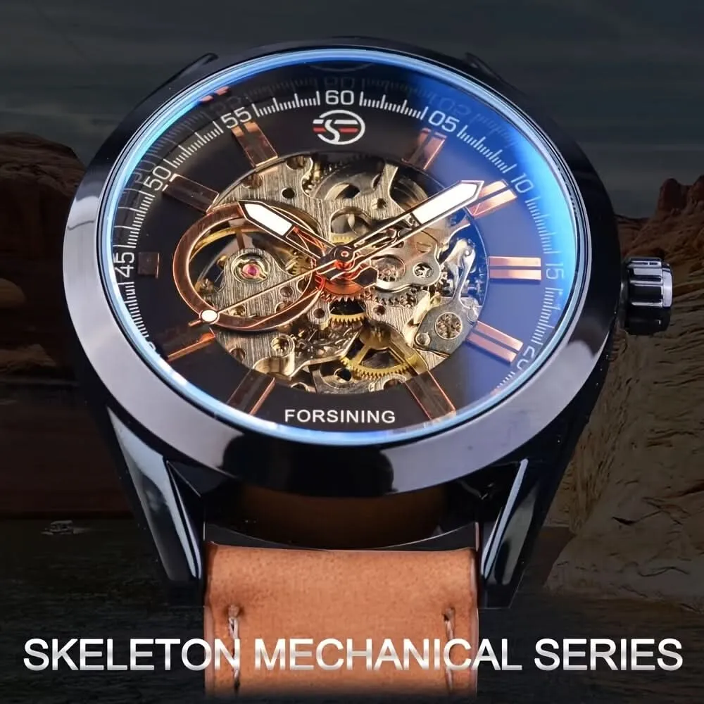 Men's Mechanical Skeleton Watch