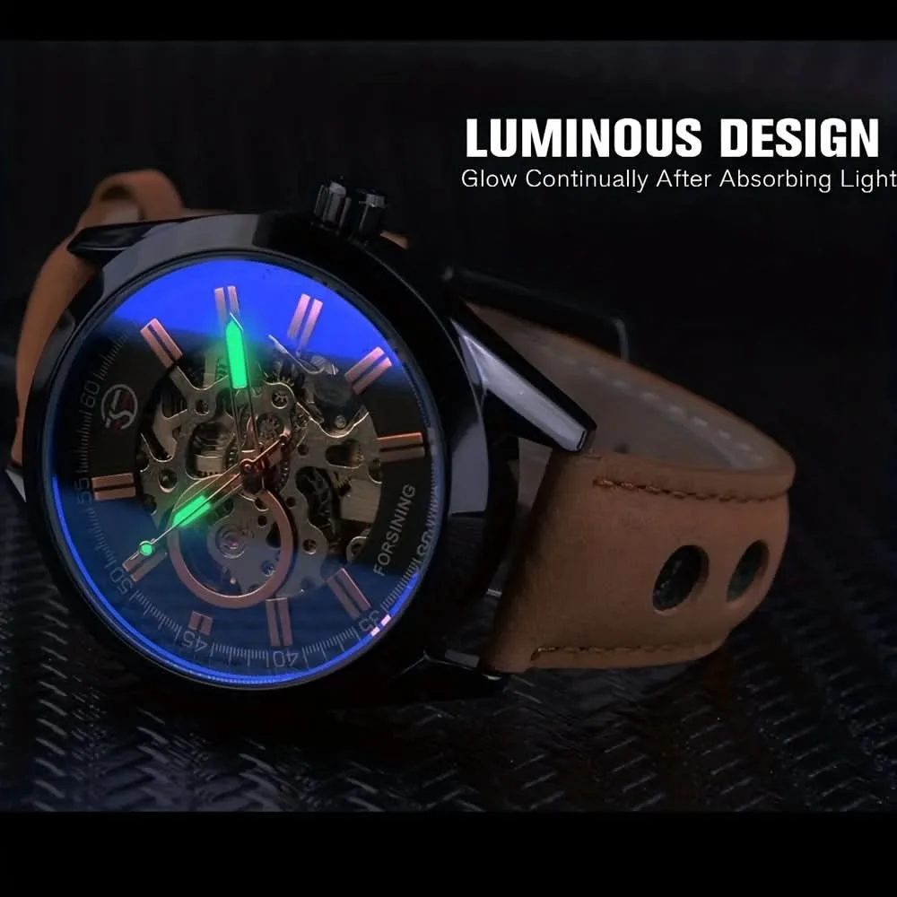 Men's Mechanical Skeleton Watch