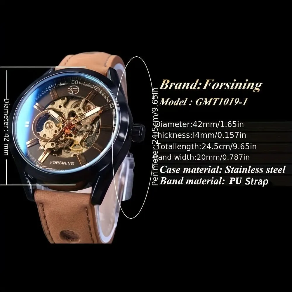 Men's Mechanical Skeleton Watch