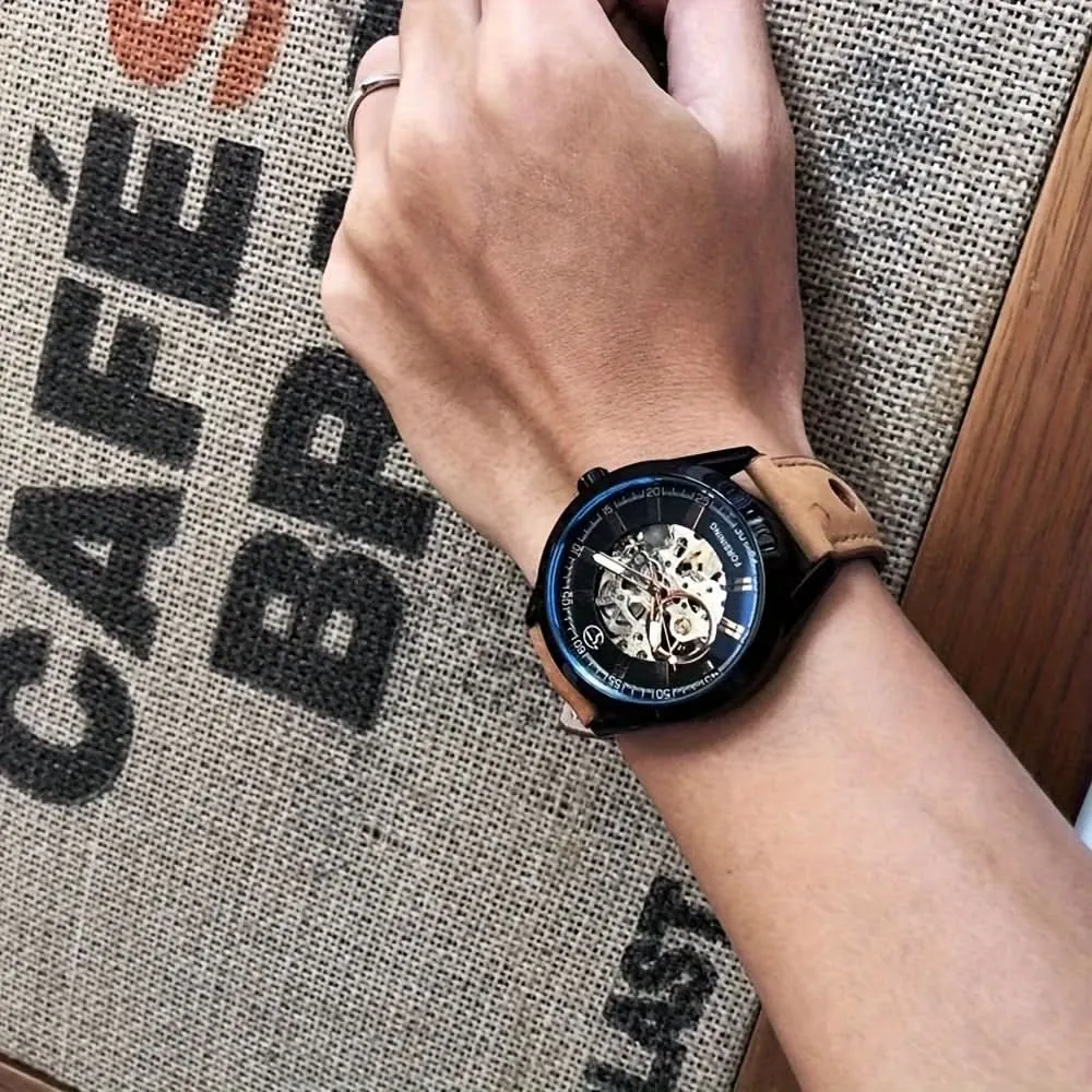 Men's Mechanical Skeleton Watch