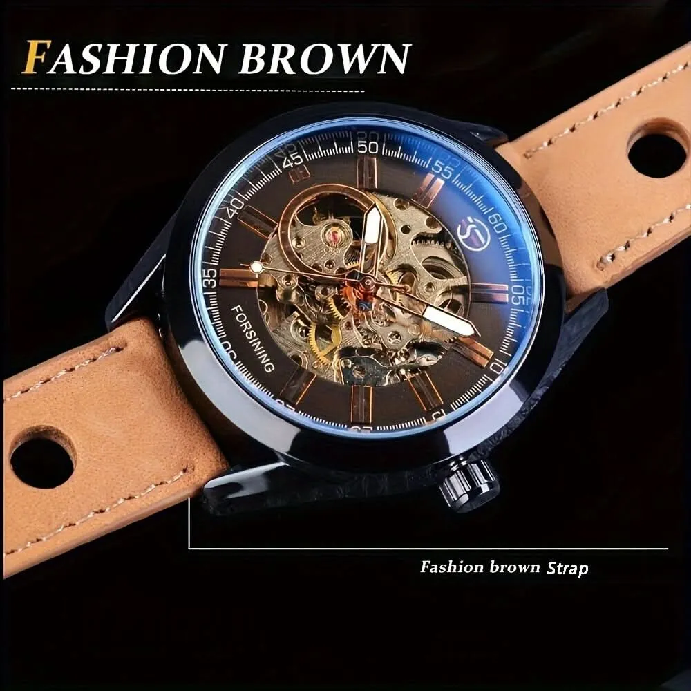 Men's Mechanical Skeleton Watch