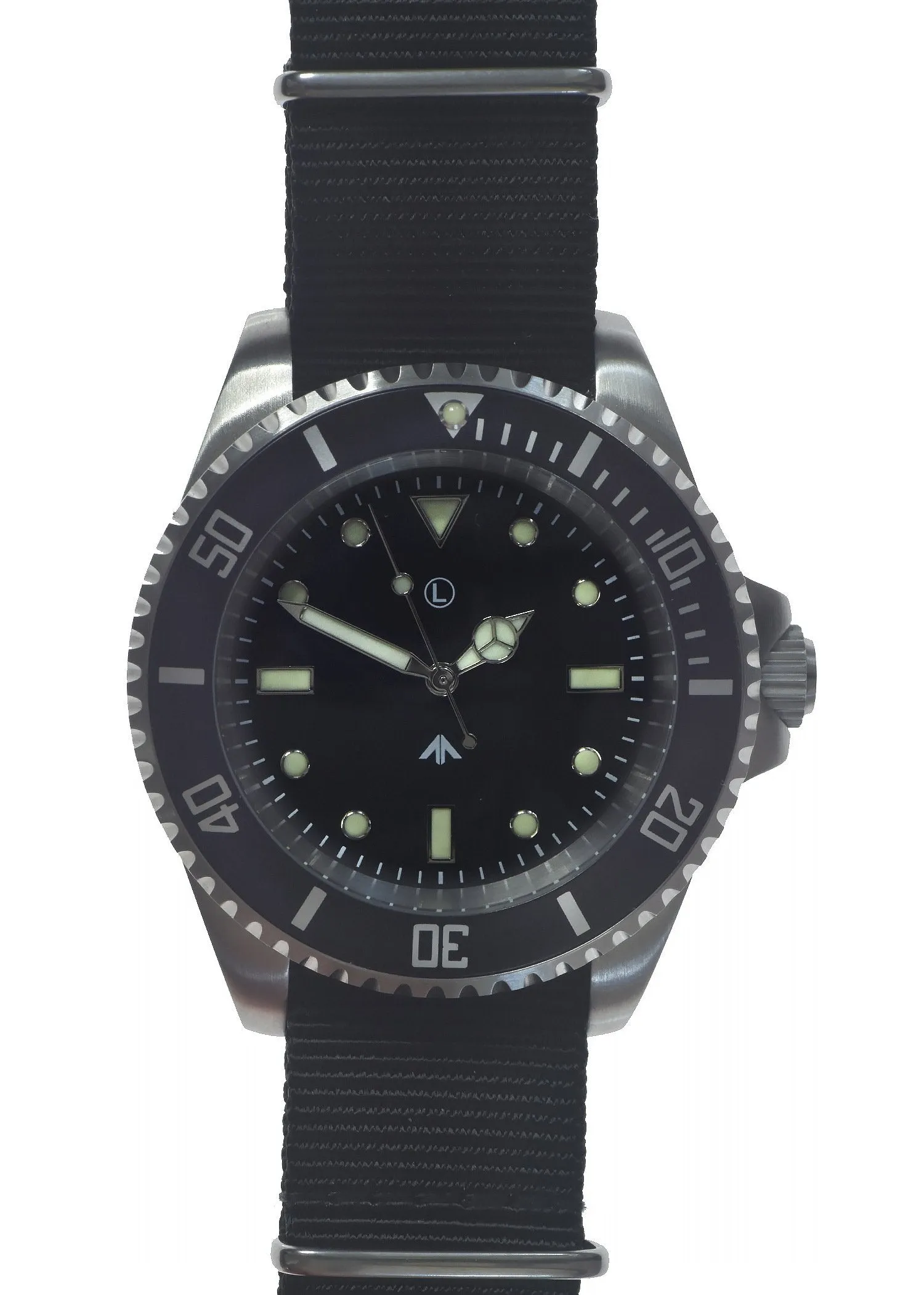 MWC 300m / 1000ft Stainless Steel Hybrid Military Divers Watch with Sweep Secondhand