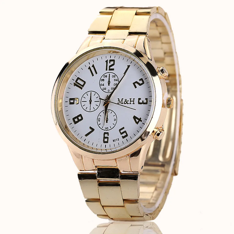 New Brand Business Alloy Wristwatch Watches Men Women Dress Brand Formal Fashion Casual Business Luxury Watch
