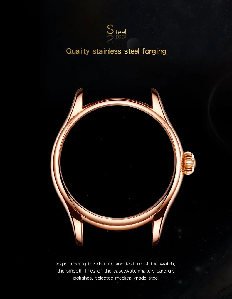 New Brand Men Watch Tourbillon Mechanical Retro Top Man Clock Stainless Steel Thin Dial Creative Trend Luxury Popular Male Watch