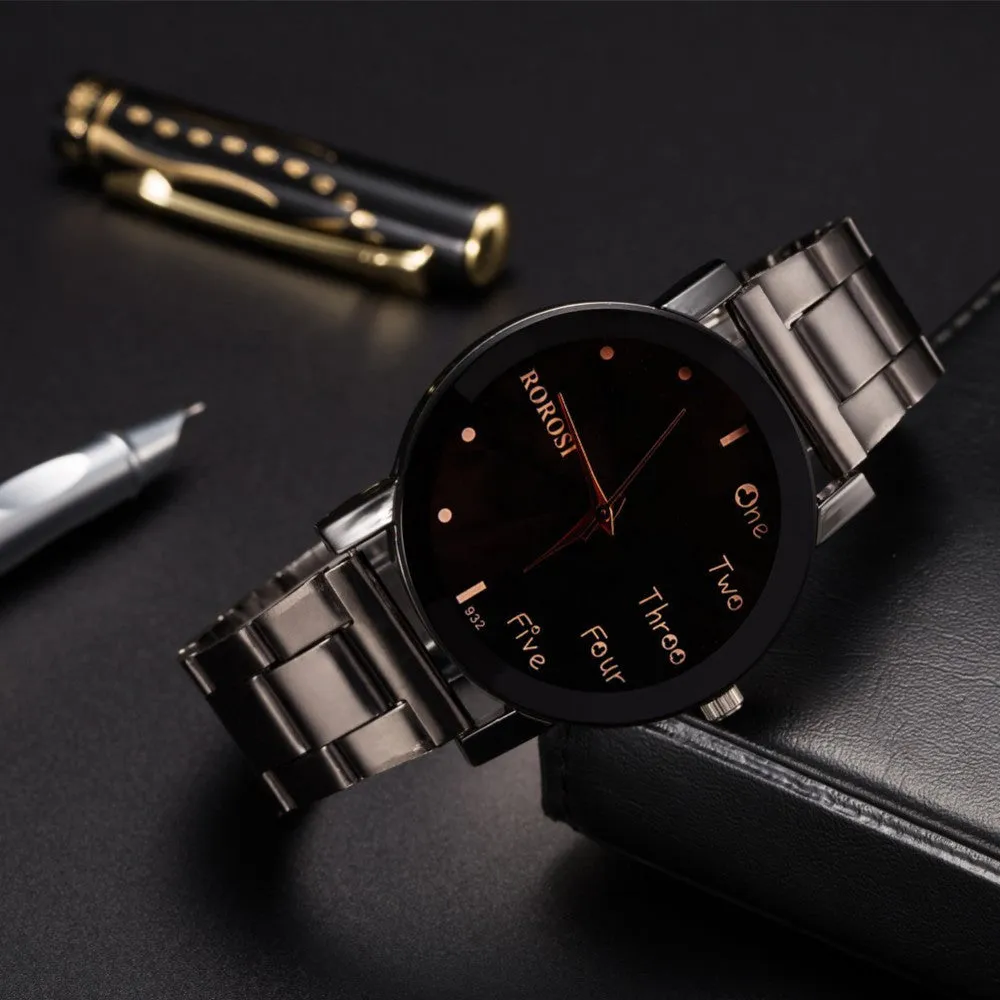 New Fashion Watch Men Top Brand Luxury Famous Wristwatch Male Clock Quartz Wrist Watch Casual Quartz-watch