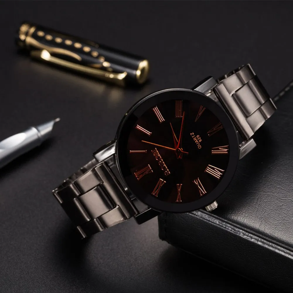 New Fashion Watch Men Top Brand Luxury Famous Wristwatch Male Clock Quartz Wrist Watch Casual Quartz-watch