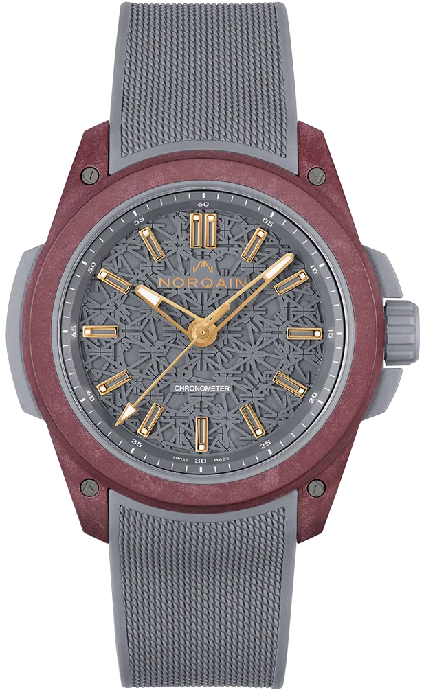 NOR Watch Wild One & NORSteq Burgundy Grey Mesh