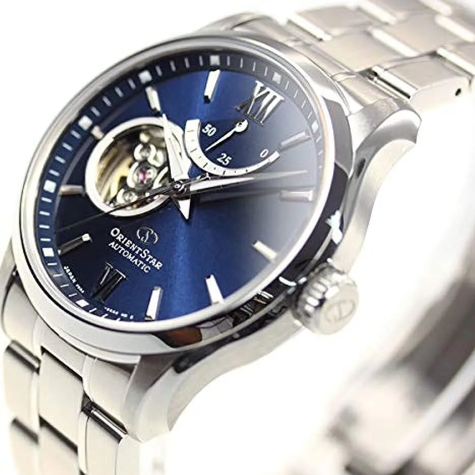 Orient Star Contemporary Open Heart Men's Blue Watch RE-AT0001L00B