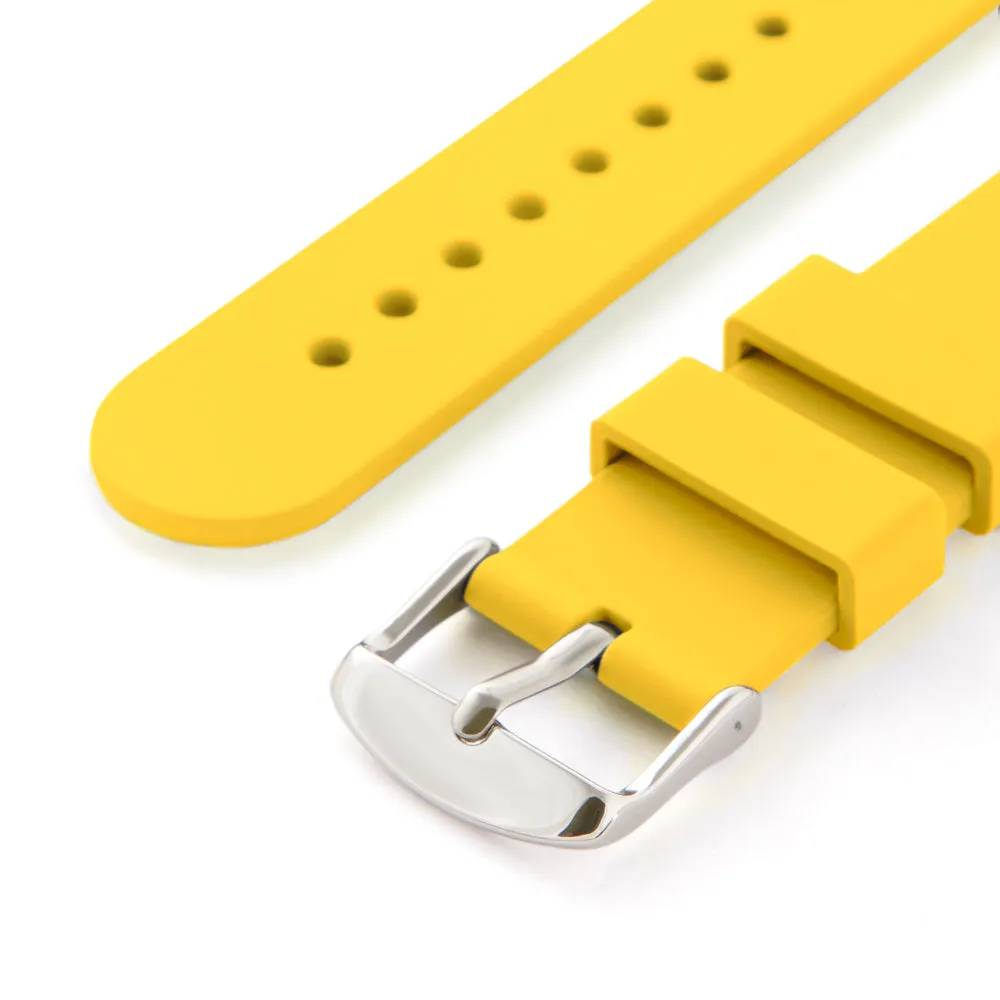 Quick Release Silicone Watch Band - Naples Yellow