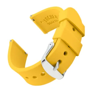 Quick Release Silicone Watch Band - Naples Yellow