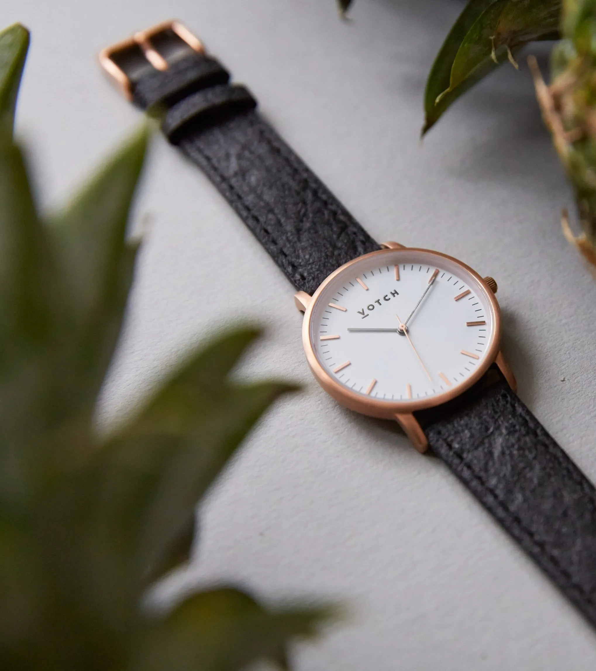 Rose Gold & Piñatex Watch | Moment