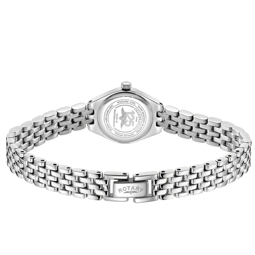 Rotary Ladies Steel Mini Traditional Cocktail Bracelet Watch