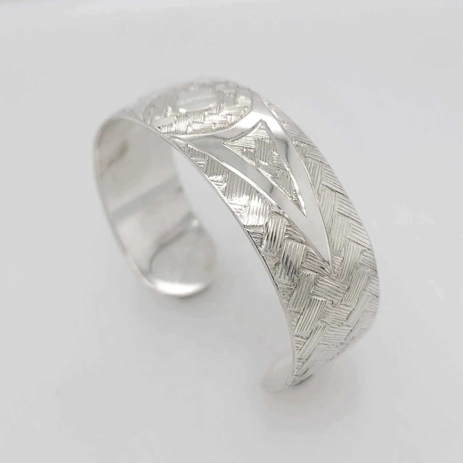 Silver 3/4" Solar Eclipse Bracelet