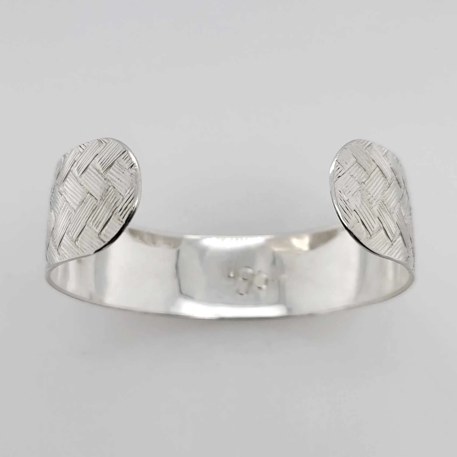 Silver 3/4" Solar Eclipse Bracelet