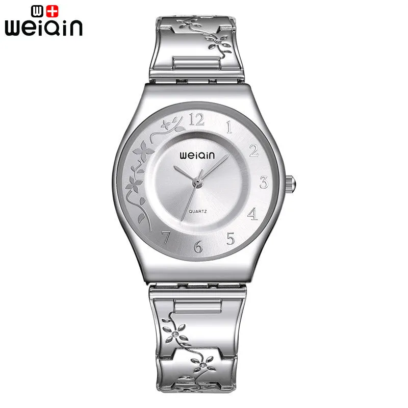 Silver Women Watches Luxury High Quality Water Resistant Montre Femme Stainless Steel Dress Woman Wrist Watches