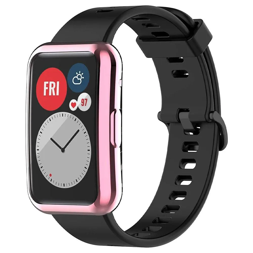 Smart Watch Silicone Full Cover With Frame Huawei Watch Fit