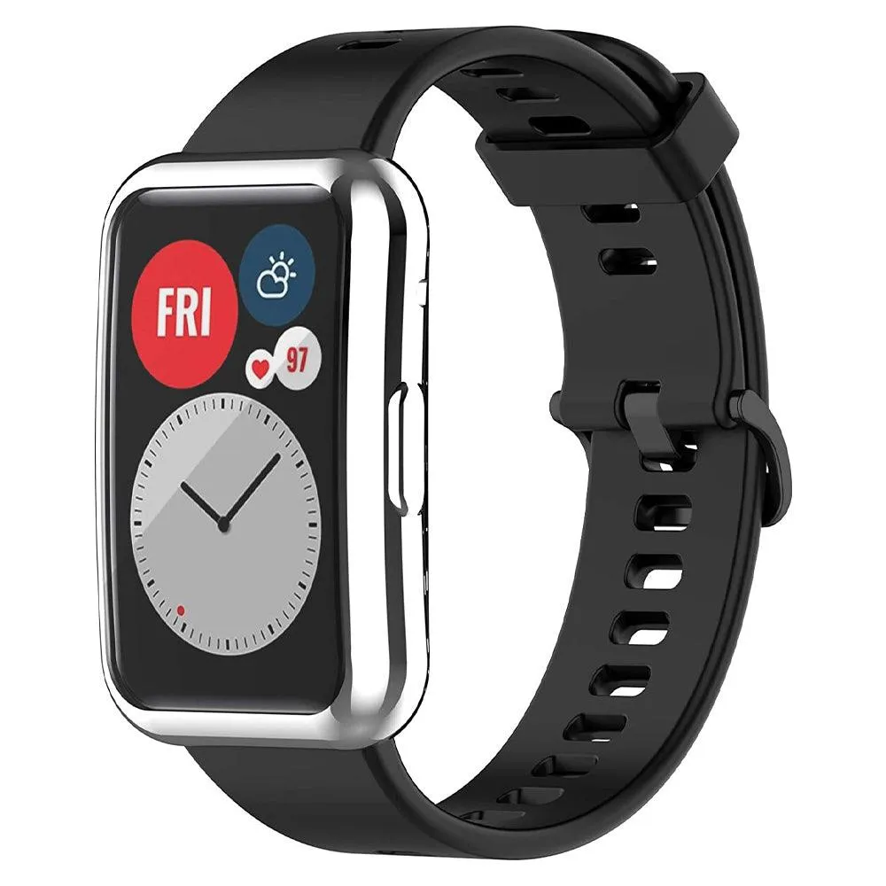 Smart Watch Silicone Full Cover With Frame Huawei Watch Fit