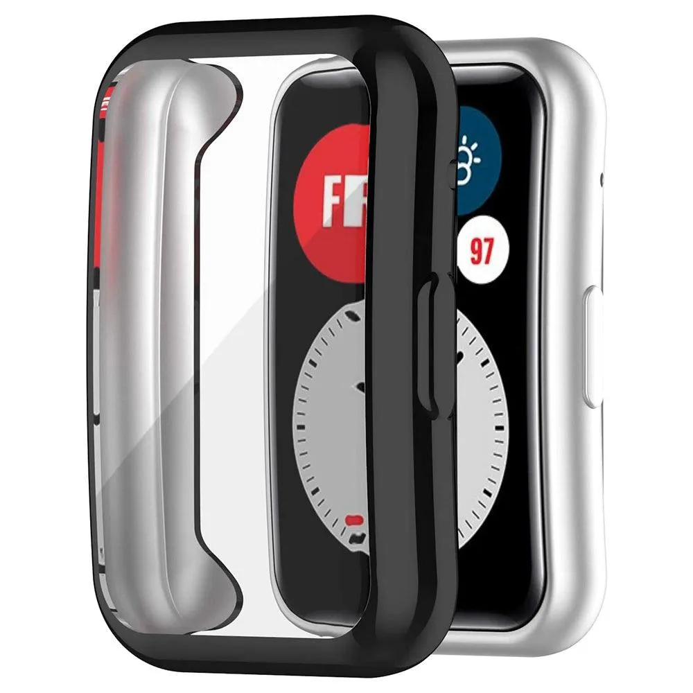 Smart Watch Silicone Full Cover With Frame Huawei Watch Fit