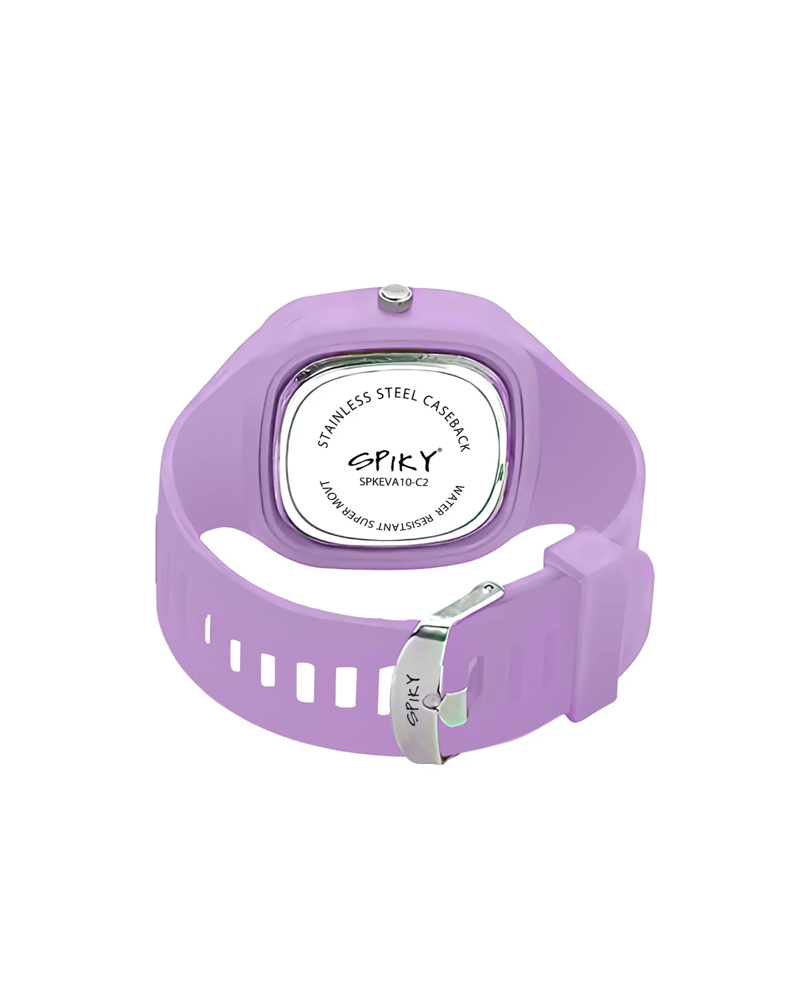 Spiky Square Analog Watch for Kids - Pink