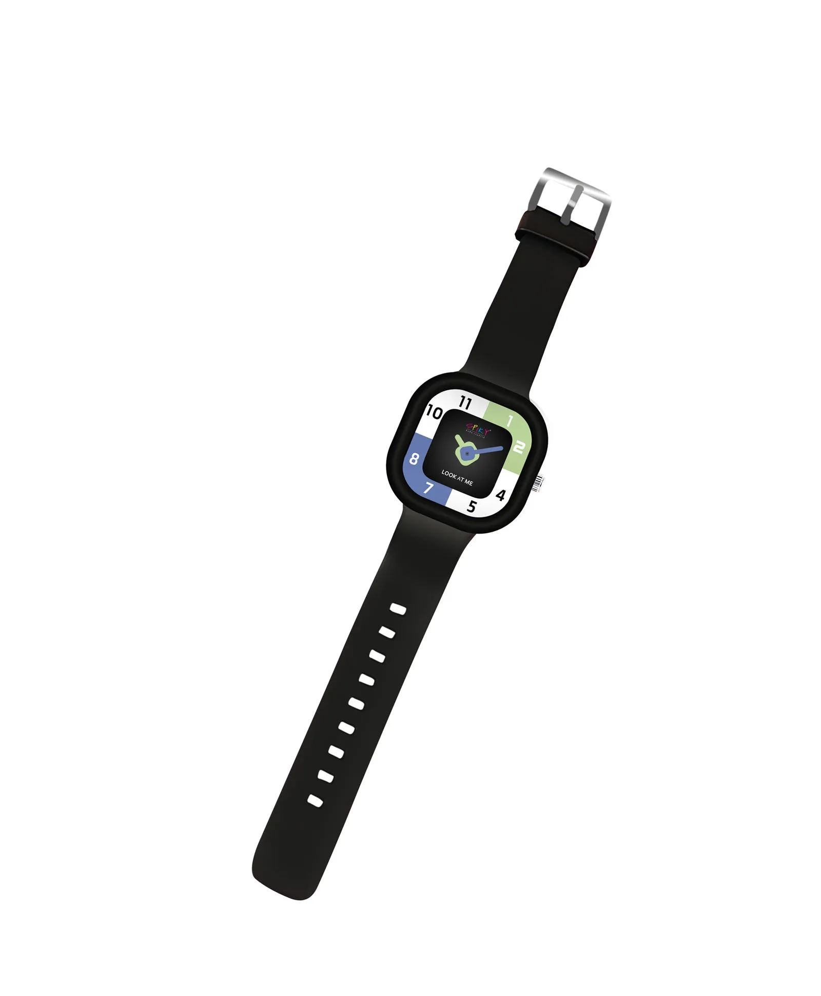 Spiky Square Analog Watch for Kids - Pink