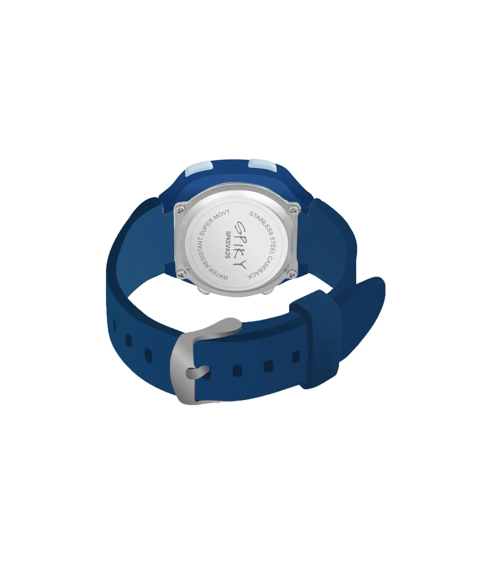 Spiky Square Digital Watch for Kids - Turquoise