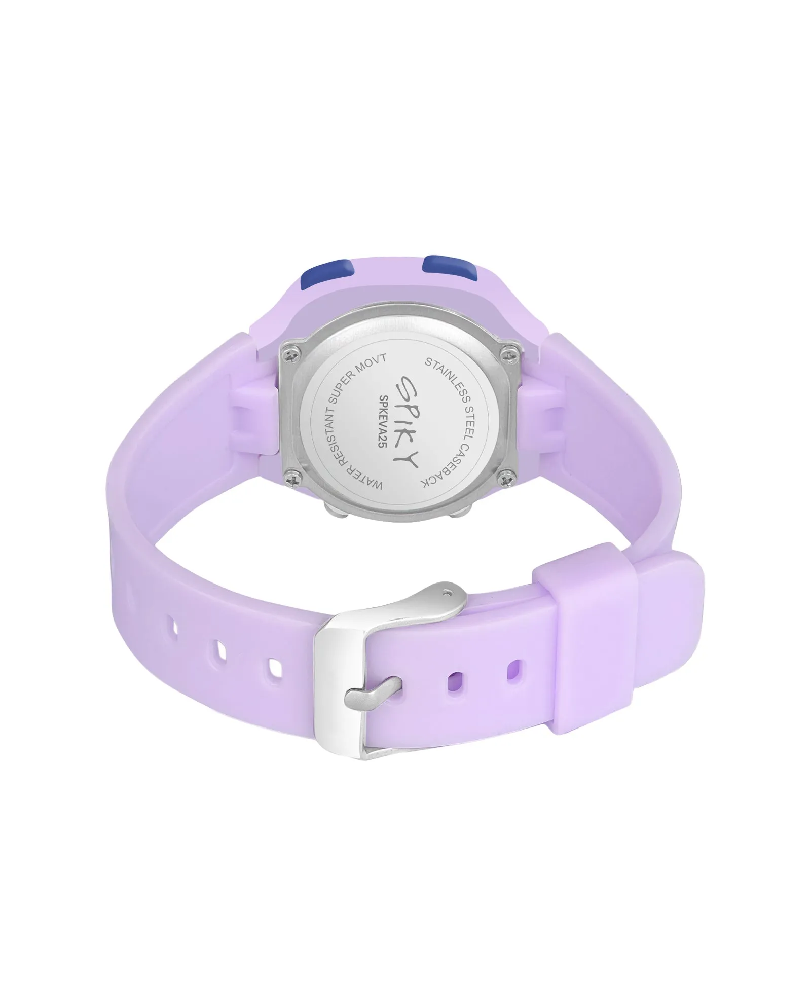 Spiky Square Digital Watch for Kids - Turquoise