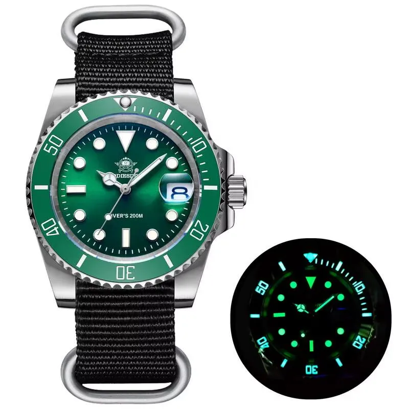 Stainless Steel Watch Men'S European and American Business Leisure Quartz Watch Waterproof Outdoor Sports Watch