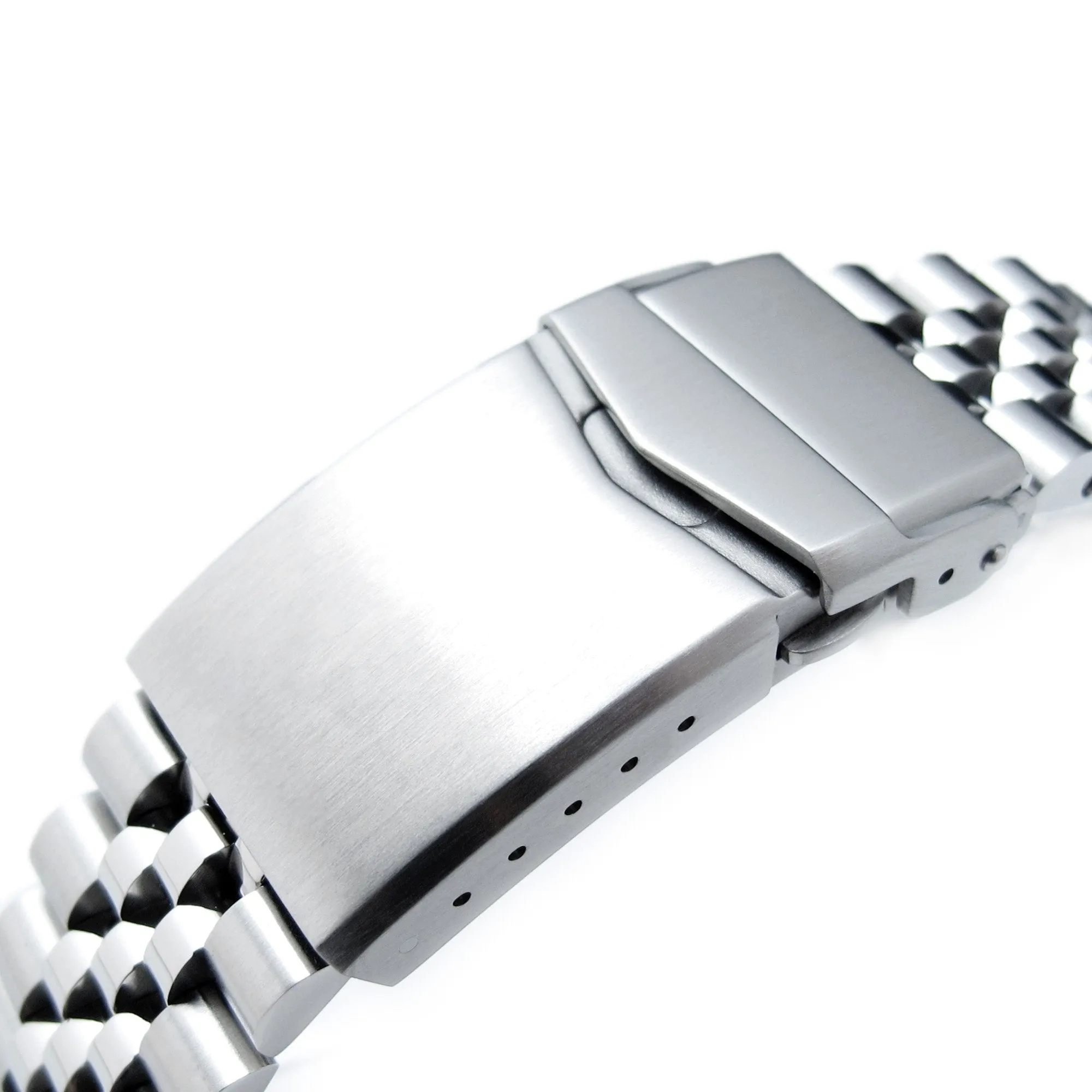 Super-J Louis JUB for Seiko 5 Sports 40mm V-Clasp, Brushed with Polished Center