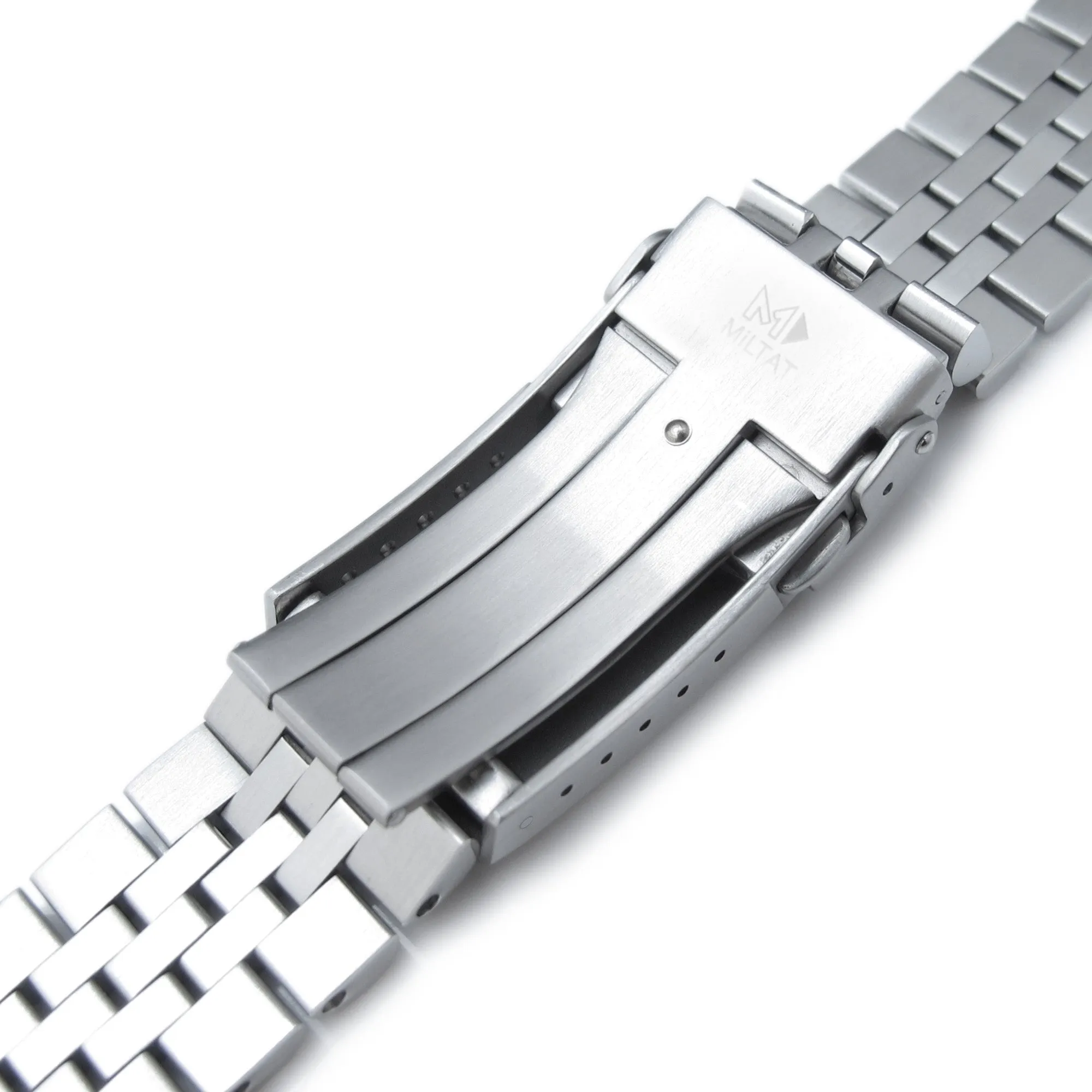 Super-J Louis JUB for Seiko 5 Sports 40mm V-Clasp, Brushed with Polished Center