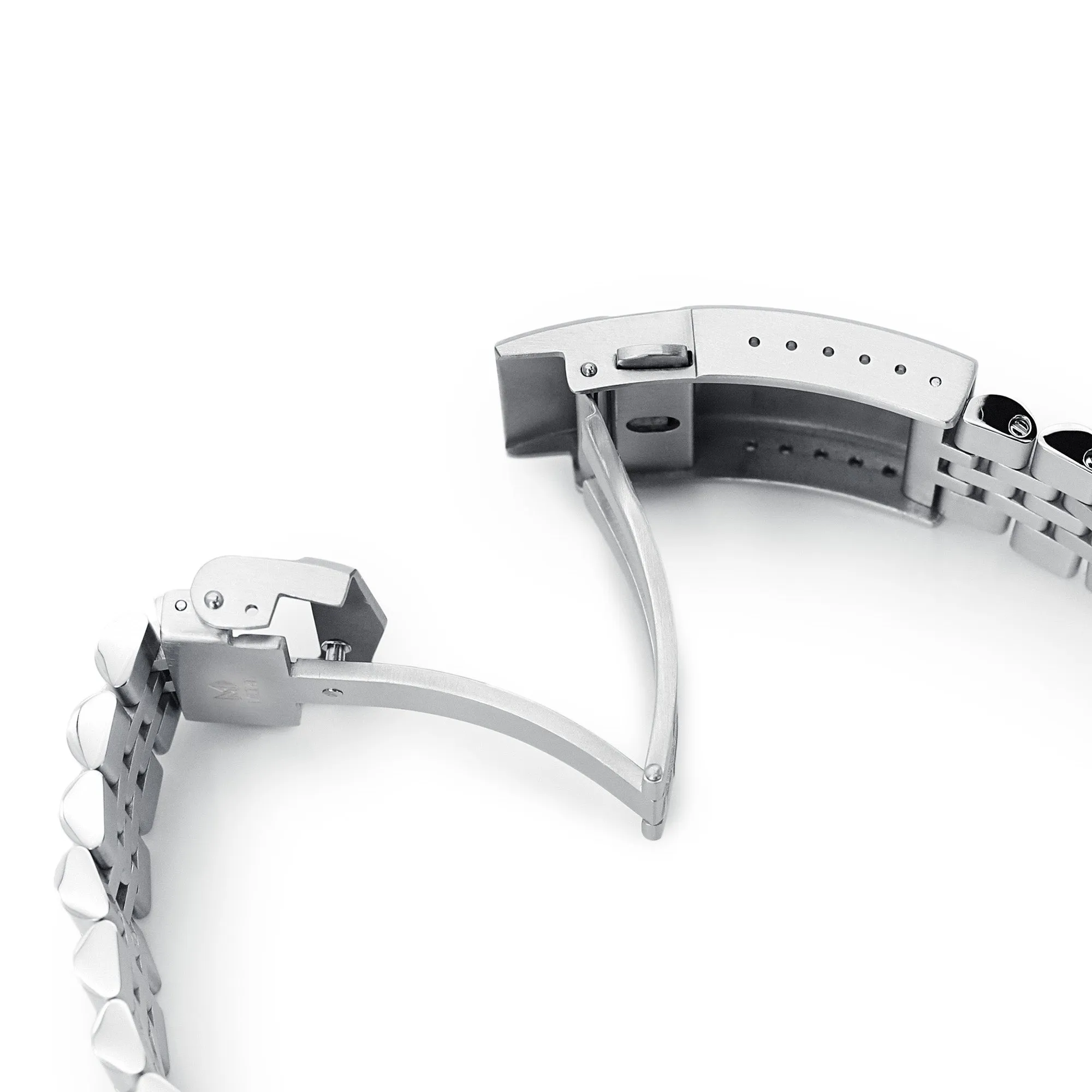 Super-J Louis JUB for Seiko 5 Sports 40mm V-Clasp, Brushed with Polished Center