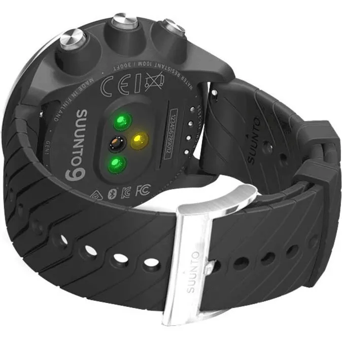 Suunto 9 Smart Watch Heart Rate/GPS/1.3"LED Display Black Stainless Steel Body