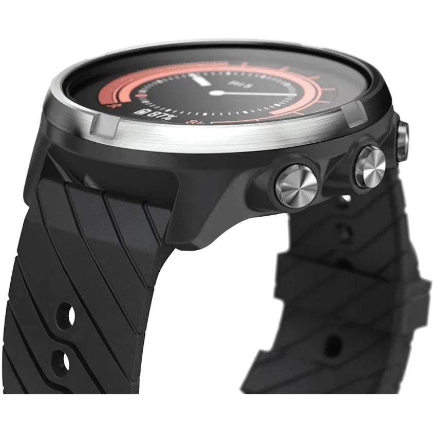 Suunto 9 Smart Watch Heart Rate/GPS/1.3"LED Display Black Stainless Steel Body