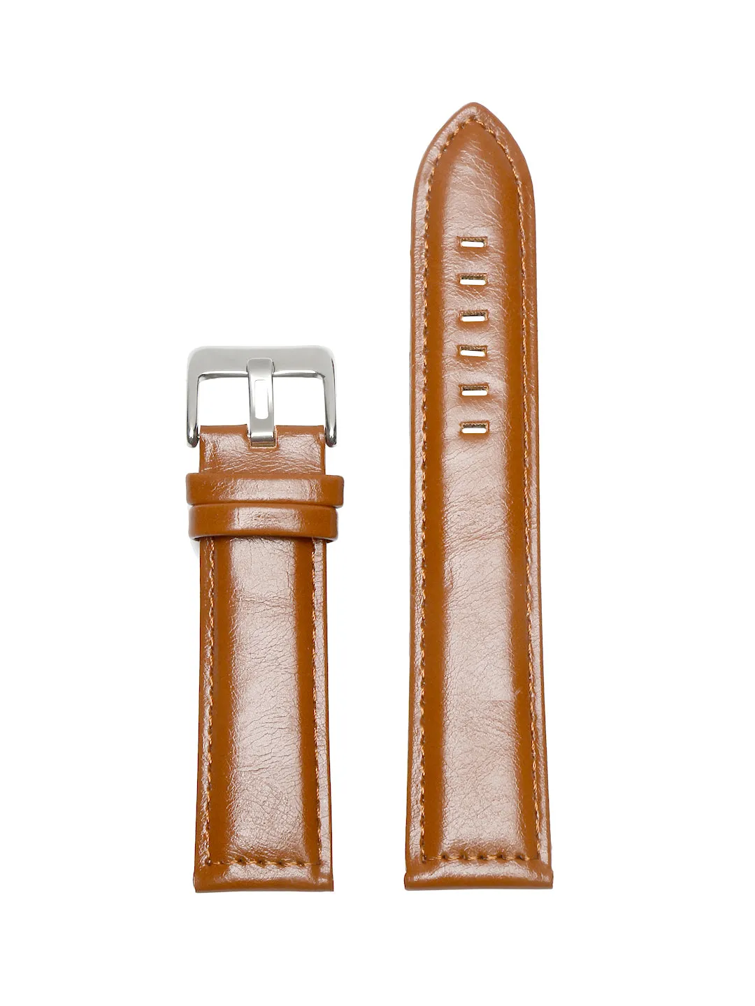 Teakwood Tan Leather Casual 22 MM Watch Strap