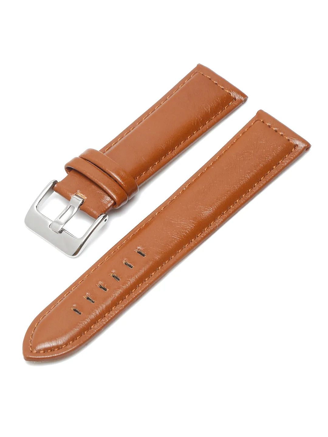 Teakwood Tan Leather Casual 22 MM Watch Strap