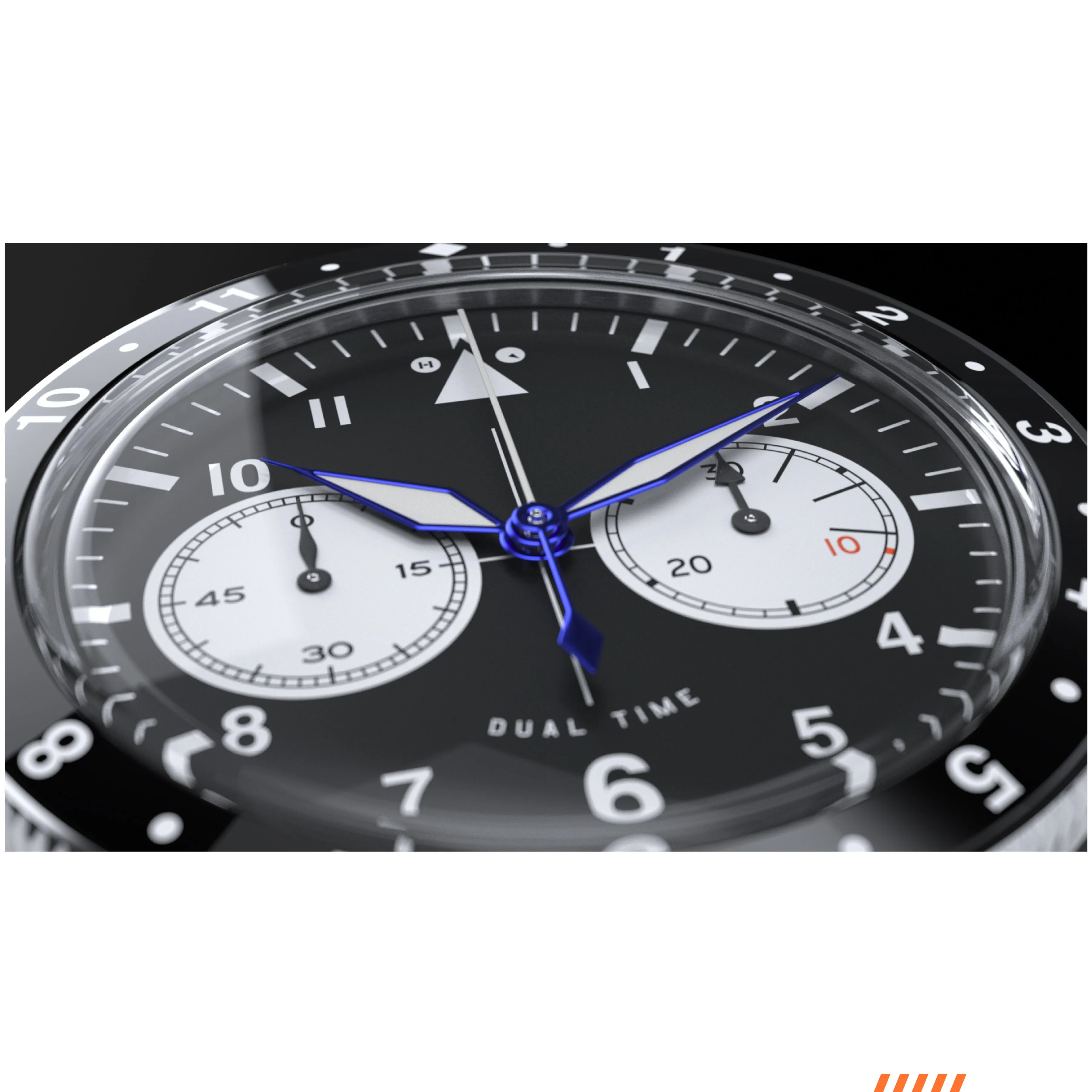The Hawkeye Chronograph / Long Island Watch Special Collaboration (Black Dial)