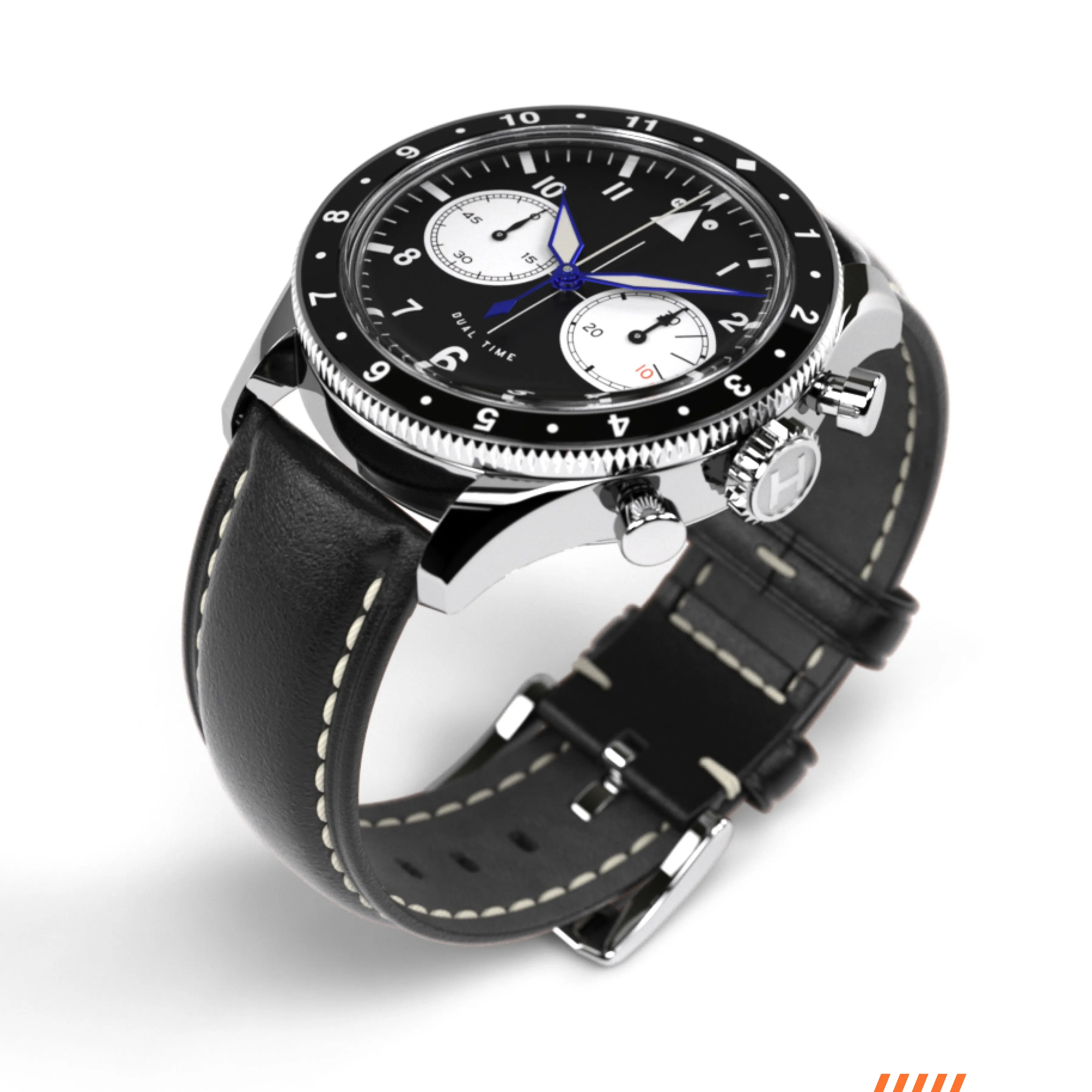 The Hawkeye Chronograph / Long Island Watch Special Collaboration (Black Dial)