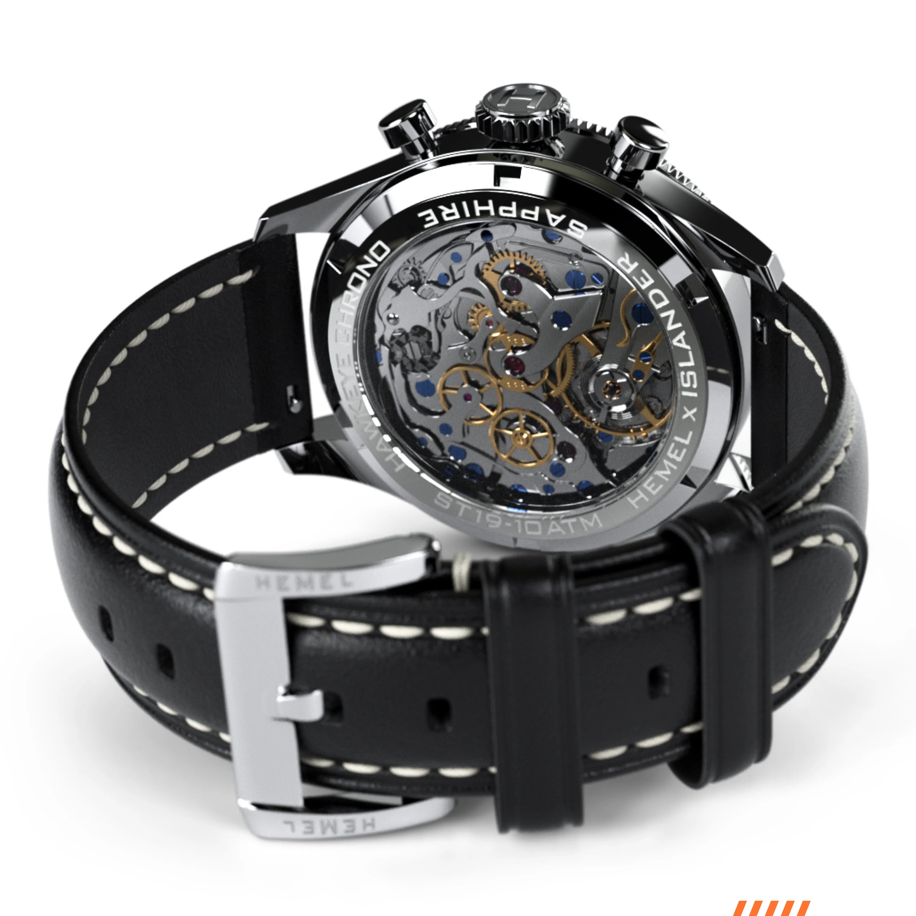 The Hawkeye Chronograph / Long Island Watch Special Collaboration (Black Dial)