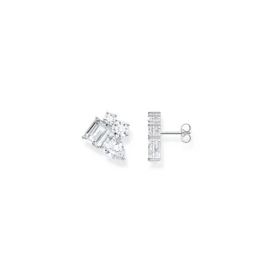 THOMAS SABO Heritage Glam Ear Studs with White Zirconia Stones