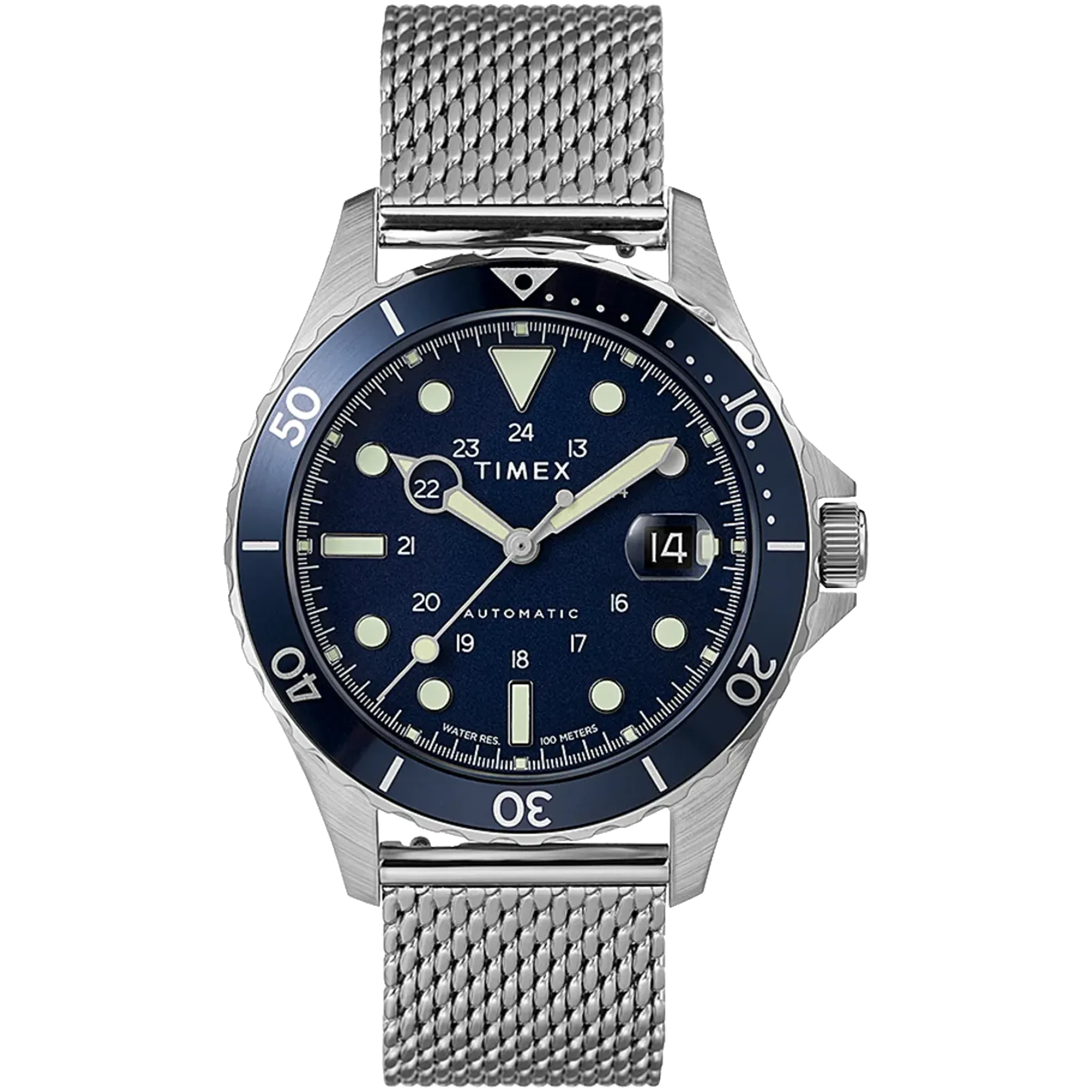 Timex - NAVI XL Automatic with Steel Mesh strap