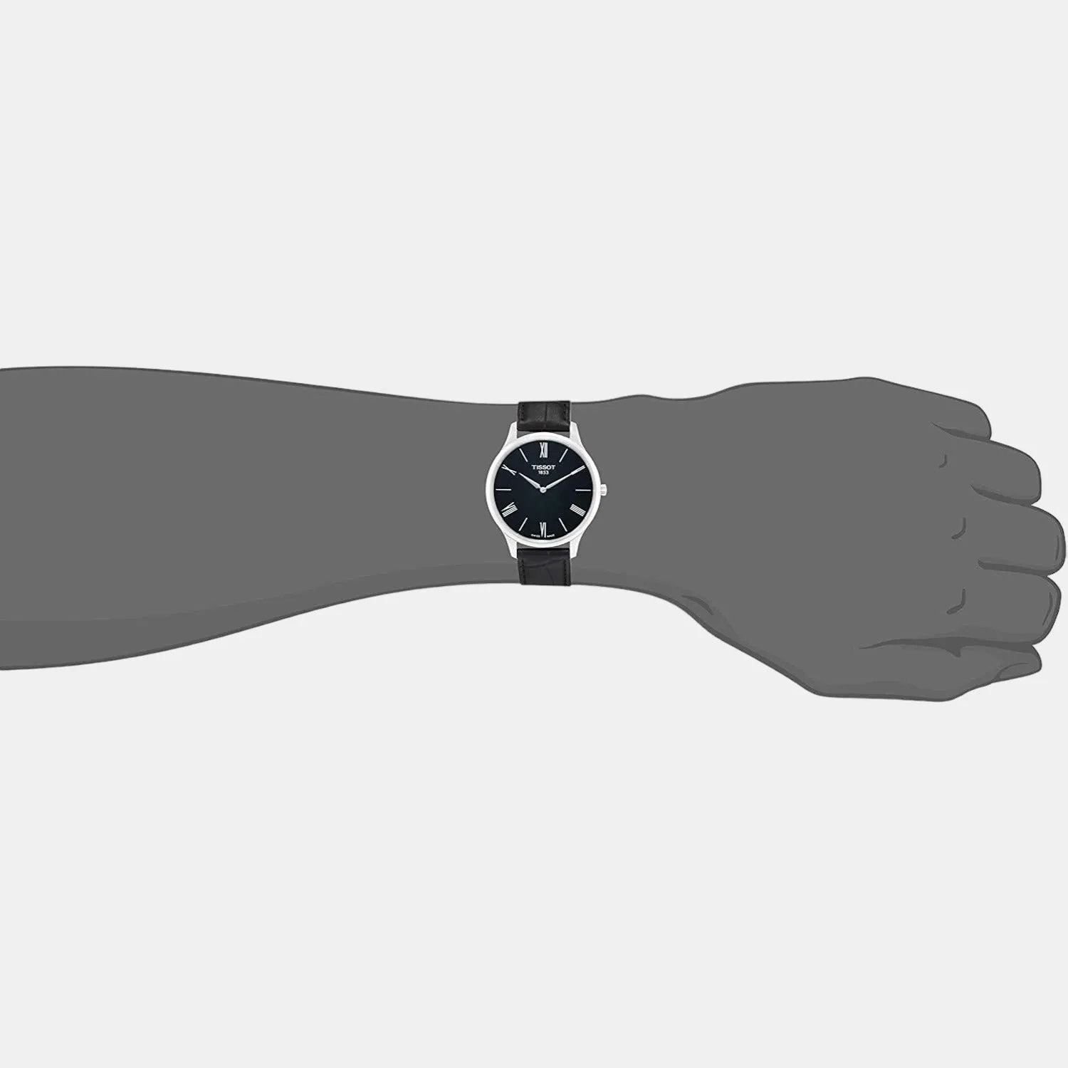 Tradition Men Analog Leather Watch T0634091605800