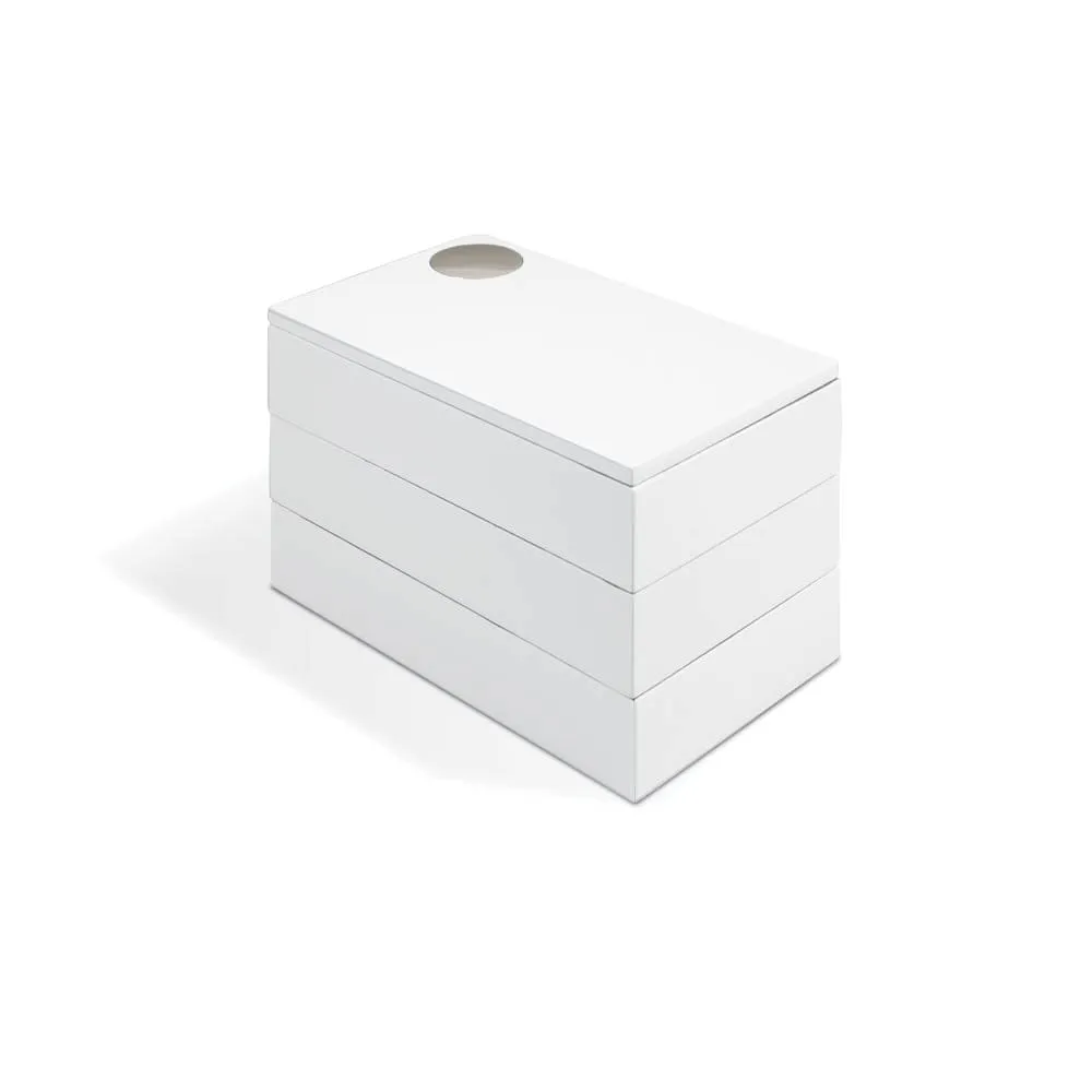 Umbra Spindle Jewelry Box White